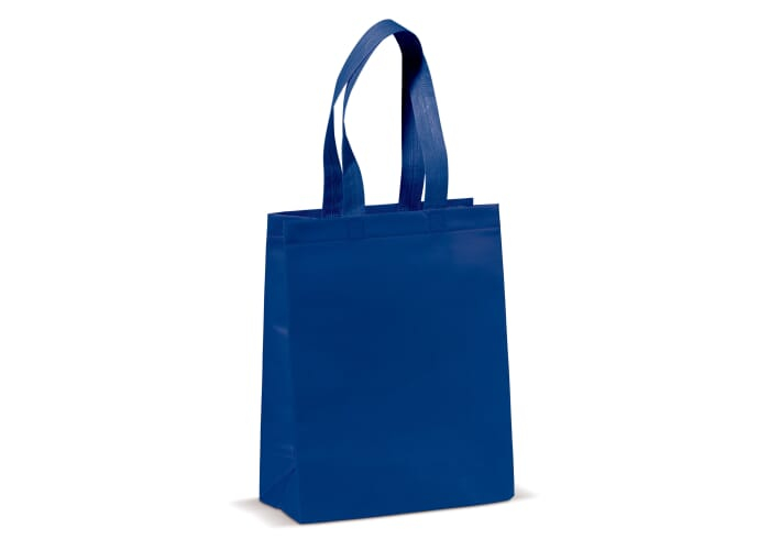Sac en toile de jute personnalisable Bleu foncé